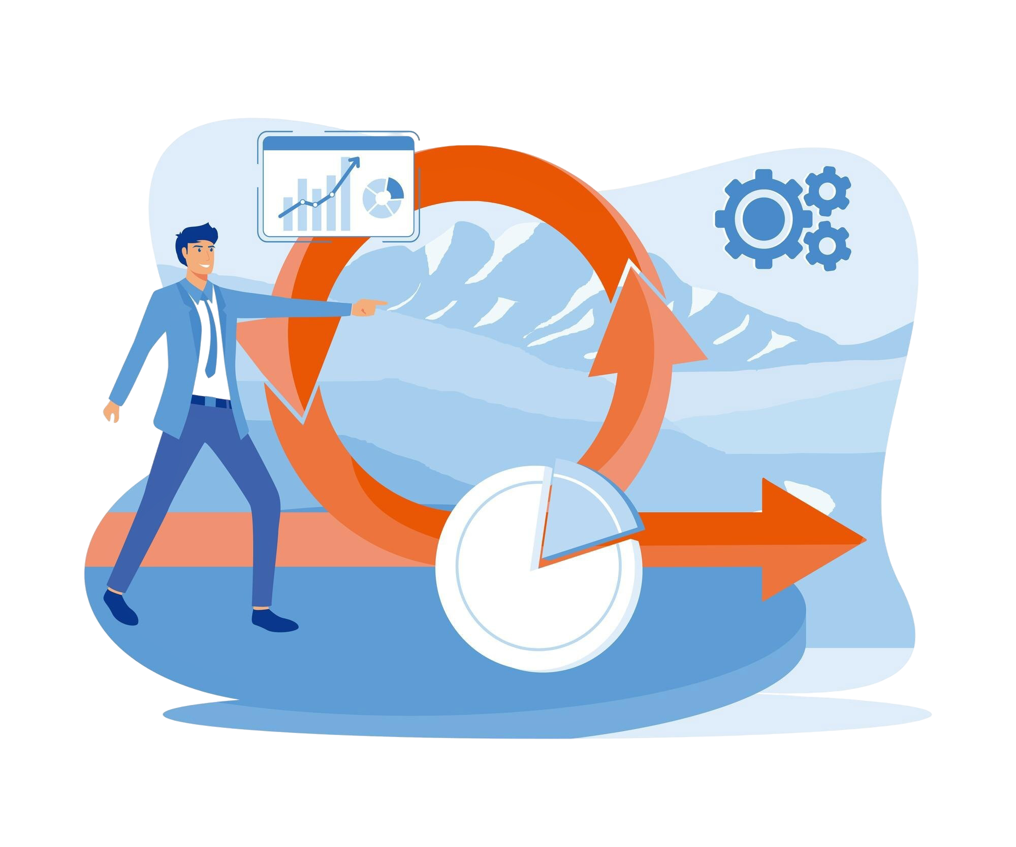 Agile Development Methodology Business Concept Agile Life Cycle Software Development