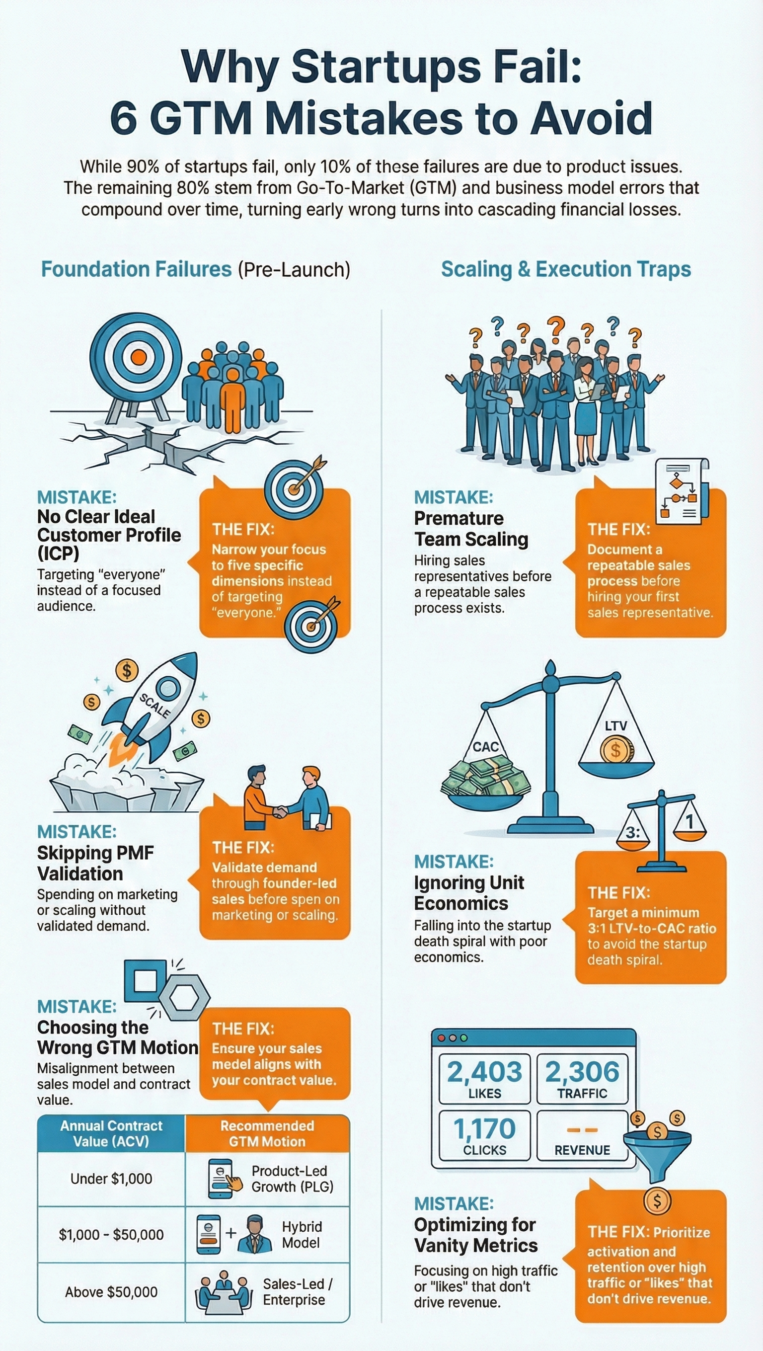 6 Startup Go-To-Market Mistakes