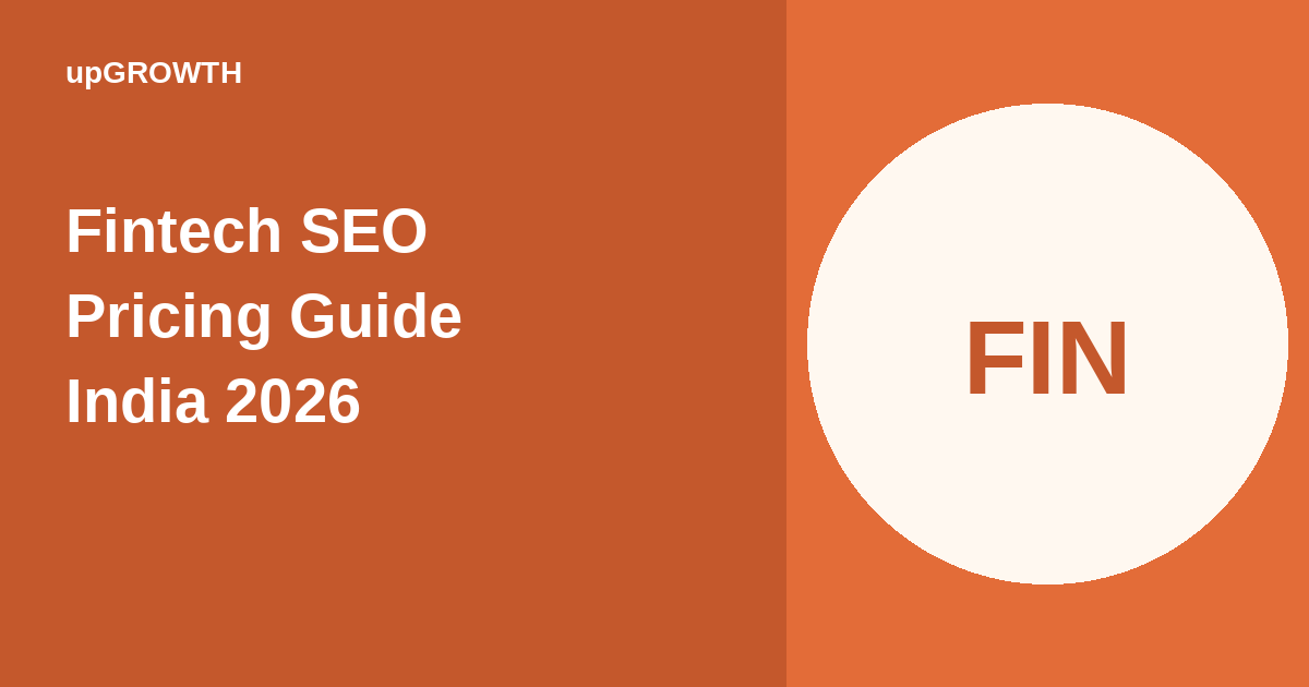 Seo Pricing For Fintech India 2026 Featured
