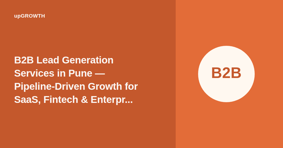 B2b Lead Generation Services In Pune Og