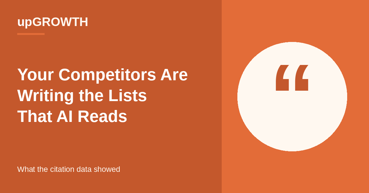 Competitors Write The Lists Ai Reads Featured