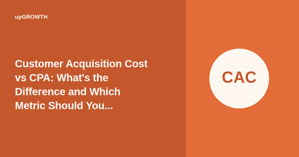 Customer Acquisition Cost Vs Cpa Og