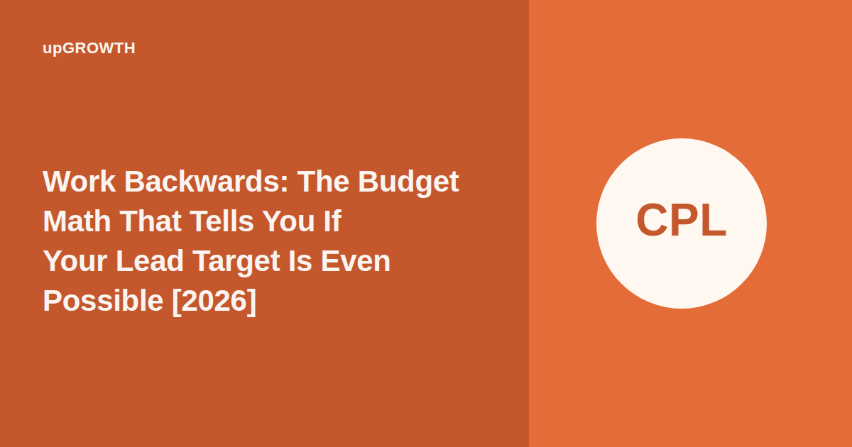 Marketing Budget For Lead Targets Reverse Math Calculator Og